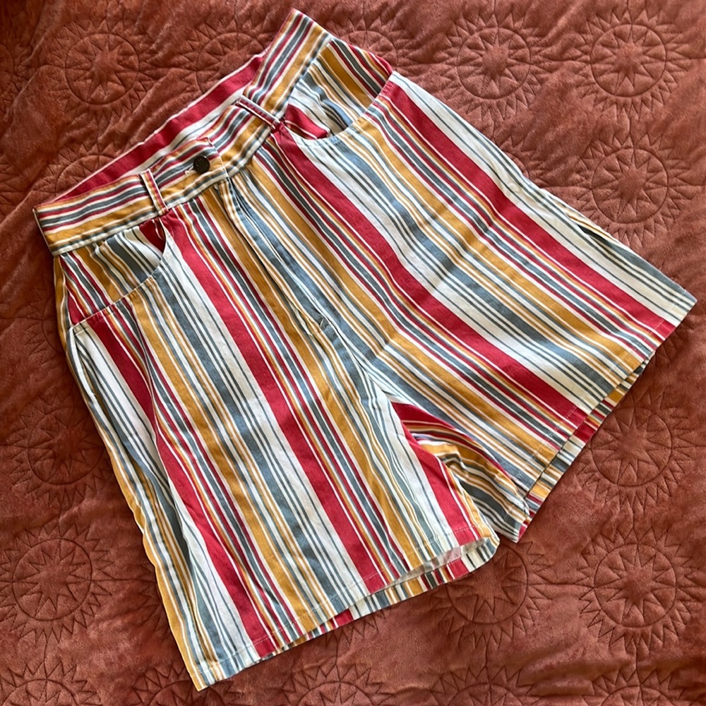 Lucy and Yak Striped Shorts 28/30